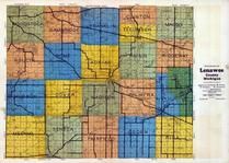 Lenawee County Outline Map, Lenawee County 1928